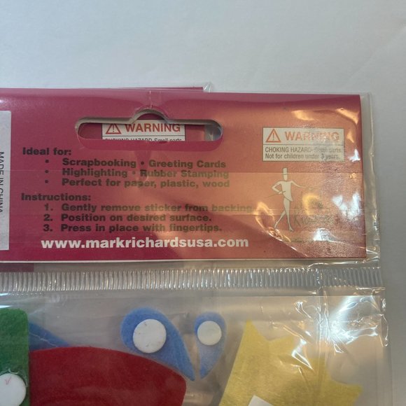 Scrapbook Embellishments Felt Stickers Beach Bee Boat Scuba Paper Crafts Cards - Picture 8 of 15